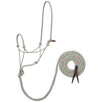 ECOLUXE Rope Halter w/ Lead | Cantaloupe/Radiance
