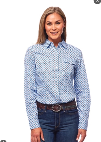 Rodeo Clothing Ladies' Shirt - Blue