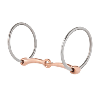 Weaver | Professional Ring Snaffle Bit | 5" Copper Mouth