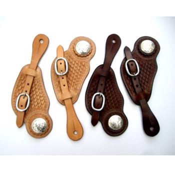 Buckaroo Basket Spur Straps | Honey