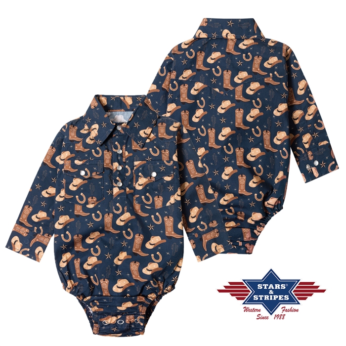 Stars & Stripes Shirt - Baby Cowboy