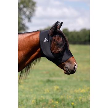 Comfort Fit Lycra Fly Mask w/ Forelock Opening | Black Cob