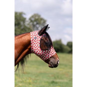 Comfort Fit Lycra Fly Mask w/ Forelock Opening | Lucky Ladybugs