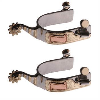 Stainless Steel Roping Spurs | 1" Band