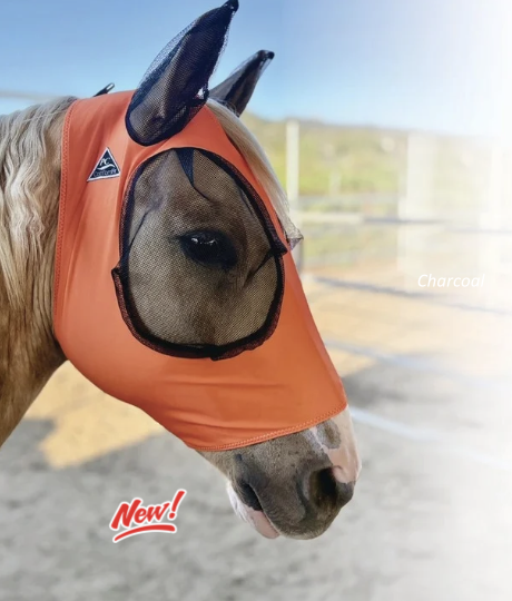 Comfort Fit Lycra Fly Mask | Orange