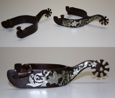 Show Spurs | Brown with Silver