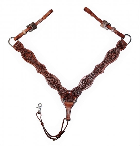 Western Show Fortøj m. smuk tooling og dekorative spænder