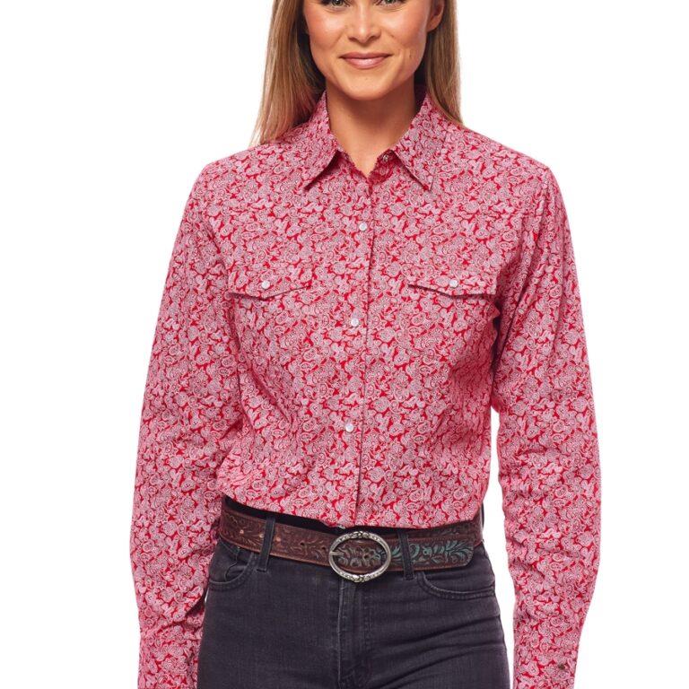 Køb Rodeo Clothing Ladies' Shirt Lady Paisley Rose Komfort og Stil