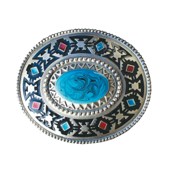 Belt Buckle - Pearl Heart