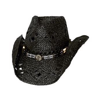 Bullhide Hats | All Summer Long Stråhat | Black Small/Medium