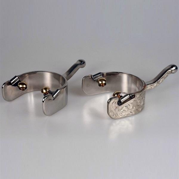 Men´s Western Pleasure Ball Spurs | German Silver