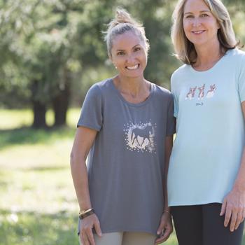 Irideon Sequin Horse Swing T-Shirt