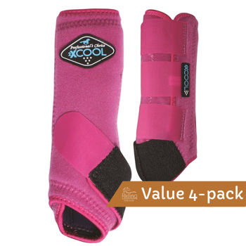 2XCool Sports Medicine Boots 4-pack | Raspberry