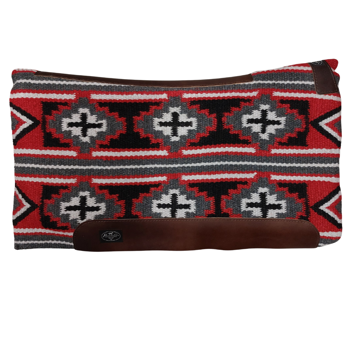 Fuse Navajo Felt Pad | Black/Crimson 3/4" x 33" x 38"