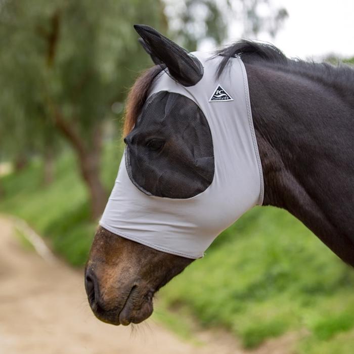 Comfort Fit Lycra Fly Mask w/ Forelock Opening | Charcoal XFull