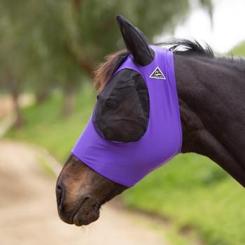 Comfort Fit Lycra Fly Mask w/ Forelock Opening | Purple Full