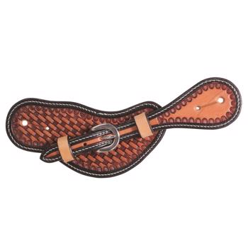 Prof. Choice | Basket Weaver Spur Strap | Chestnut/Black Women's