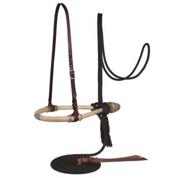 Bosal/Mecate Set | Black 7/16" Cord Mecate