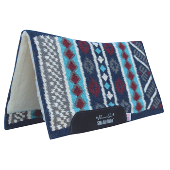 Comfort-Fit SMx Air Ride Western Pad | Vision Navy/Wine 3/4" x 33" x 38"