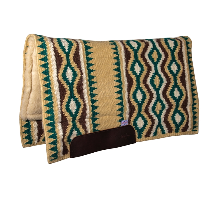 Comfort-Fit SMx Air Ride Western Pad | Rio Grande | Tan/Emerald