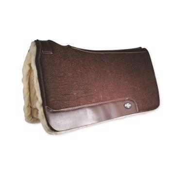 Comfort-Fit Steam-Pressed Roper Fleece Pad | Chocolate 1 1/4" x 31" x 32"
