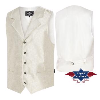 Stars & Stripes | Straight Flush Vest | Hvid | XLarge