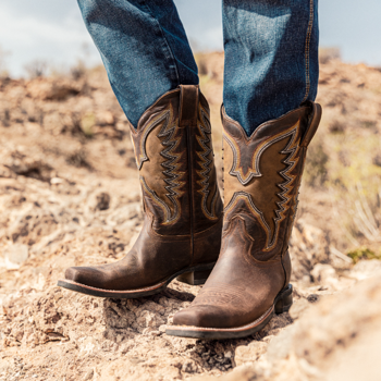 Unisex Western Boots - Aberdeen Brown Str. 43
