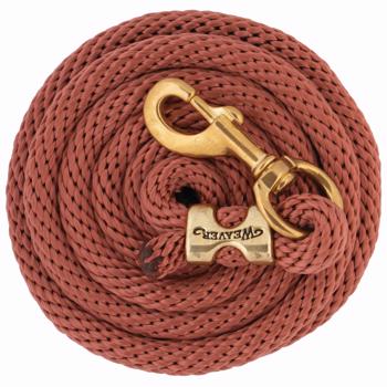 Weaver Poly Lead med messing karabin - Cinnamon