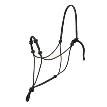 Silvertip Four Knot Rope Halter | Black Large