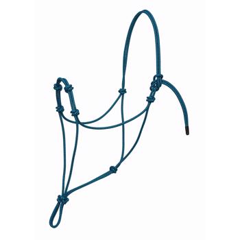 Silvertip Four Knot Rope Halter | Blue/Black | Average