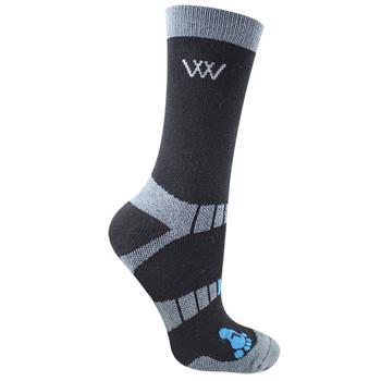 Woof Wear | Short Bamboo Waffle Sock | Black Medium