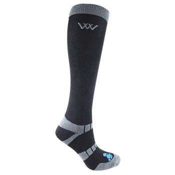 Woof Wear | Long Bamboo Waffle Sock | Black Medium