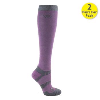 Woof Wear | Long Bamboo Waffle Socks | Lilac