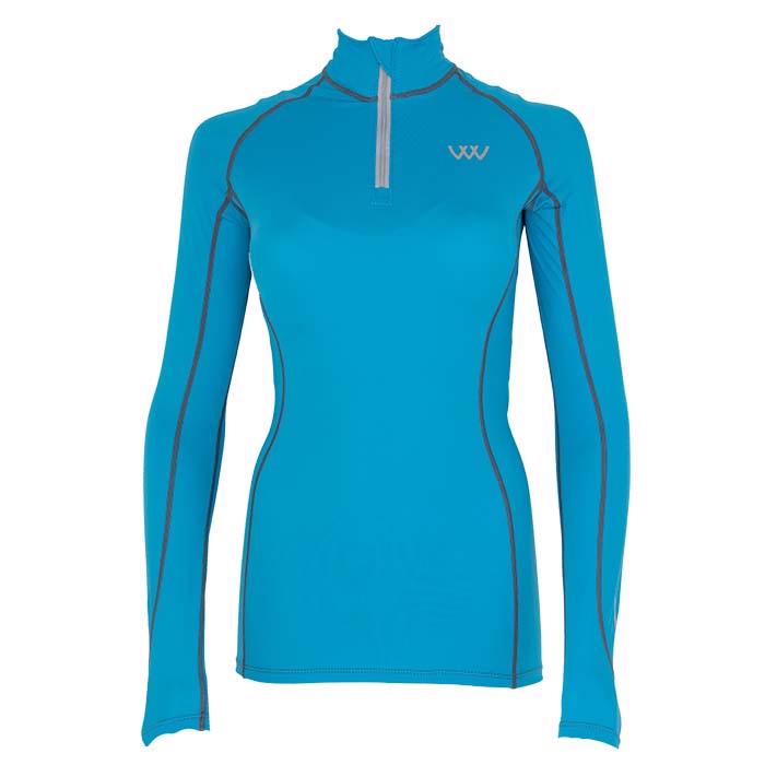 Long Sleeve Perf. Shirt | Turquoise