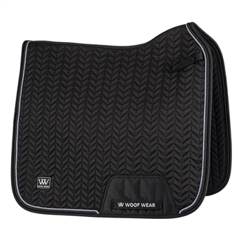 Herringbone Dressage Pad | Black 17"/Full