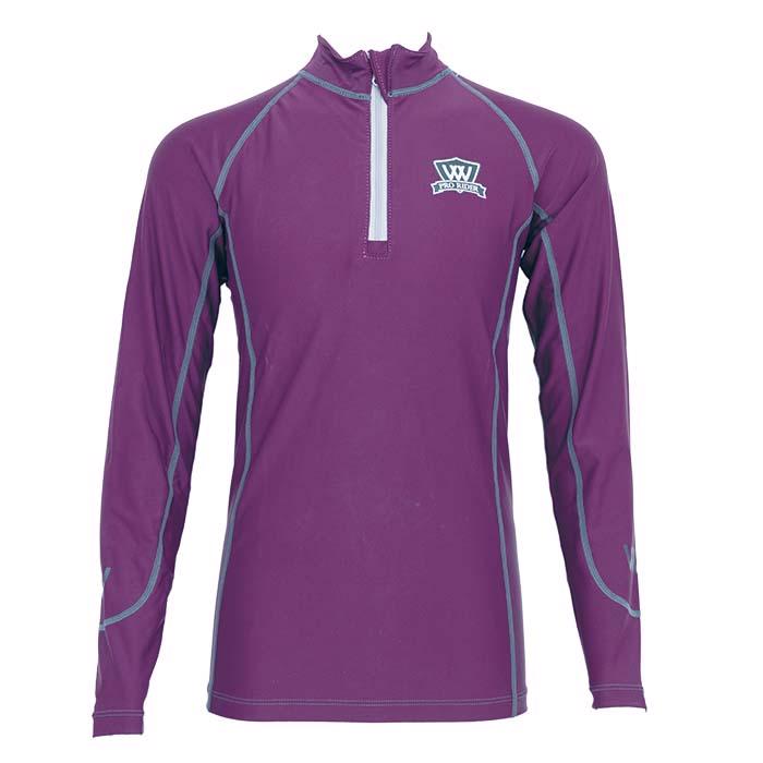 Young Rider Pro Long Sleeve Perf. Shirt | Damson