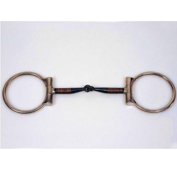 Western D-Ring Snaffle Bit w/ Sweet Iron Mouth Piece